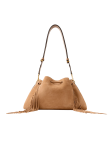 Visuel 3 : Jimmy Choo | Sac Cinch Medium en daim toffee| Boutique Parenthese