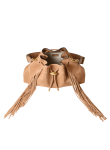 Visuel 5 : Jimmy Choo | Sac Cinch Medium en daim toffee| Boutique Parenthese