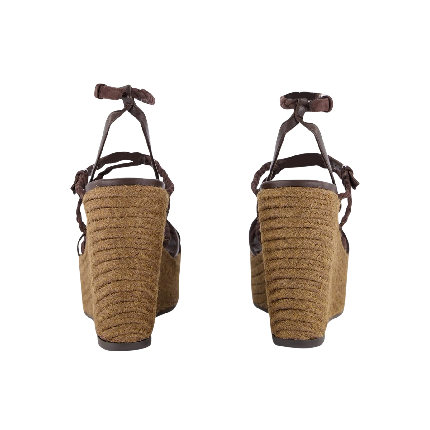 Visuel 4 : Jimmy Choo | Sandale Nyra 100 en cuir marron| Boutique Parenthese