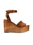 Visuel 1 : Jimmy Choo | Sandale Jori 100 en daim marron| Boutique Parenthese