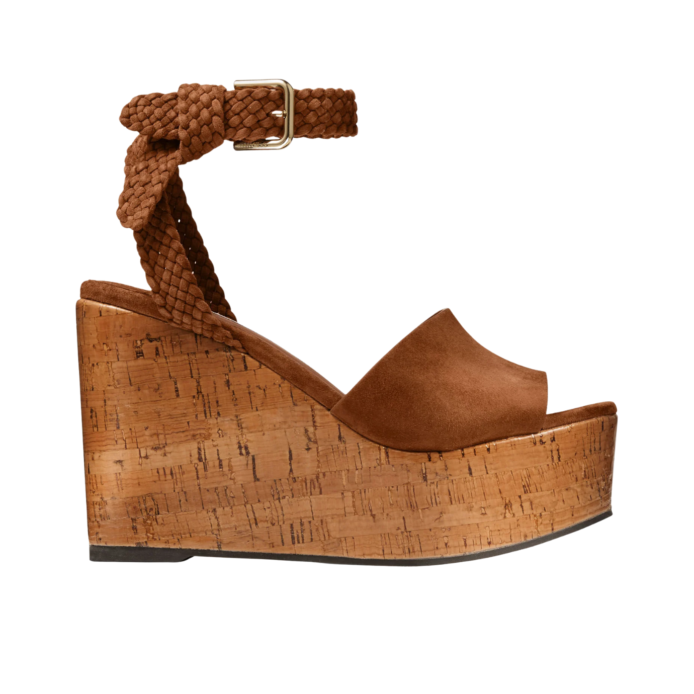 Visuel 1 : Jimmy Choo | Sandale Jori 100 en daim marron| Boutique Parenthese