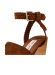 Visuel 3 : Jimmy Choo | Sandale Jori 100 en daim marron| Boutique Parenthese
