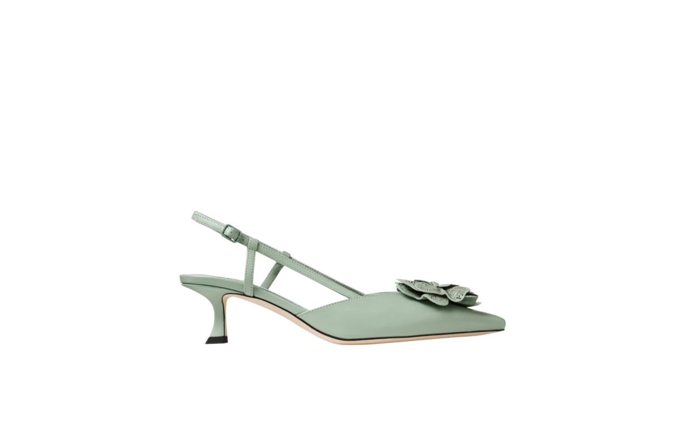 Visuel 1 : Jimmy Choo | Escarpin Mimmi Slingback vert| Boutique Parenthese Bordeaux