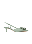 Visuel 1 : Jimmy Choo | Escarpin Mimmi Slingback vert| Boutique Parenthese Bordeaux
