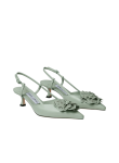 Visuel 2 : Jimmy Choo | Escarpin Mimmi Slingback vert| Boutique Parenthese Bordeaux