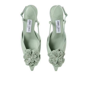 Visuel 4 : Jimmy Choo | Escarpin Mimmi Slingback vert| Boutique Parenthese Bordeaux