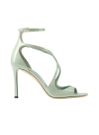 Visuel 1 : Jimmy Choo | Sandale Azia cuir verni vert | Boutique Parenthese Bordeaux