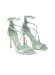 Visuel 2 : Jimmy Choo | Sandale Azia cuir verni vert | Boutique Parenthese Bordeaux