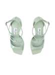 Visuel 4 : Jimmy Choo | Sandale Azia cuir verni vert | Boutique Parenthese Bordeaux