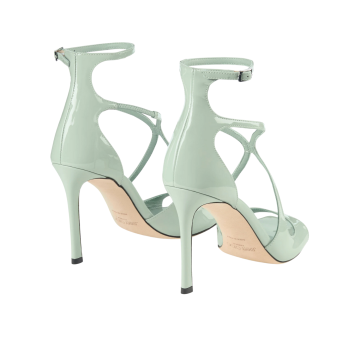 Visuel 5 : Jimmy Choo | Sandale Azia cuir verni vert | Boutique Parenthese Bordeaux