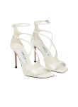 Visuel 2 : Jimmy Choo | Sandale Azia cuir verni latte | Boutique Parenthese Bordeaux