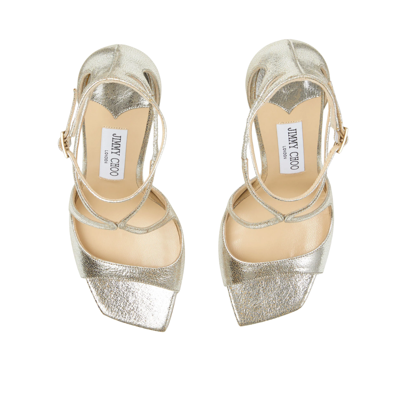 Visuel 4 : Jimmy Choo | Sandale Azia champagne | Boutique Parenthese Bordeaux
