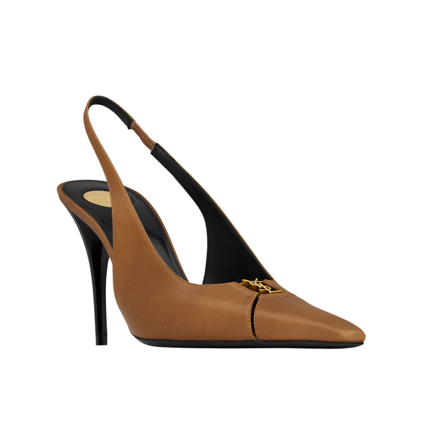 Visuel 2 : Collection Saint Laurent Bordeaux | Escarpin Babylone 90 cuir macadamia| Boutique Parenthese