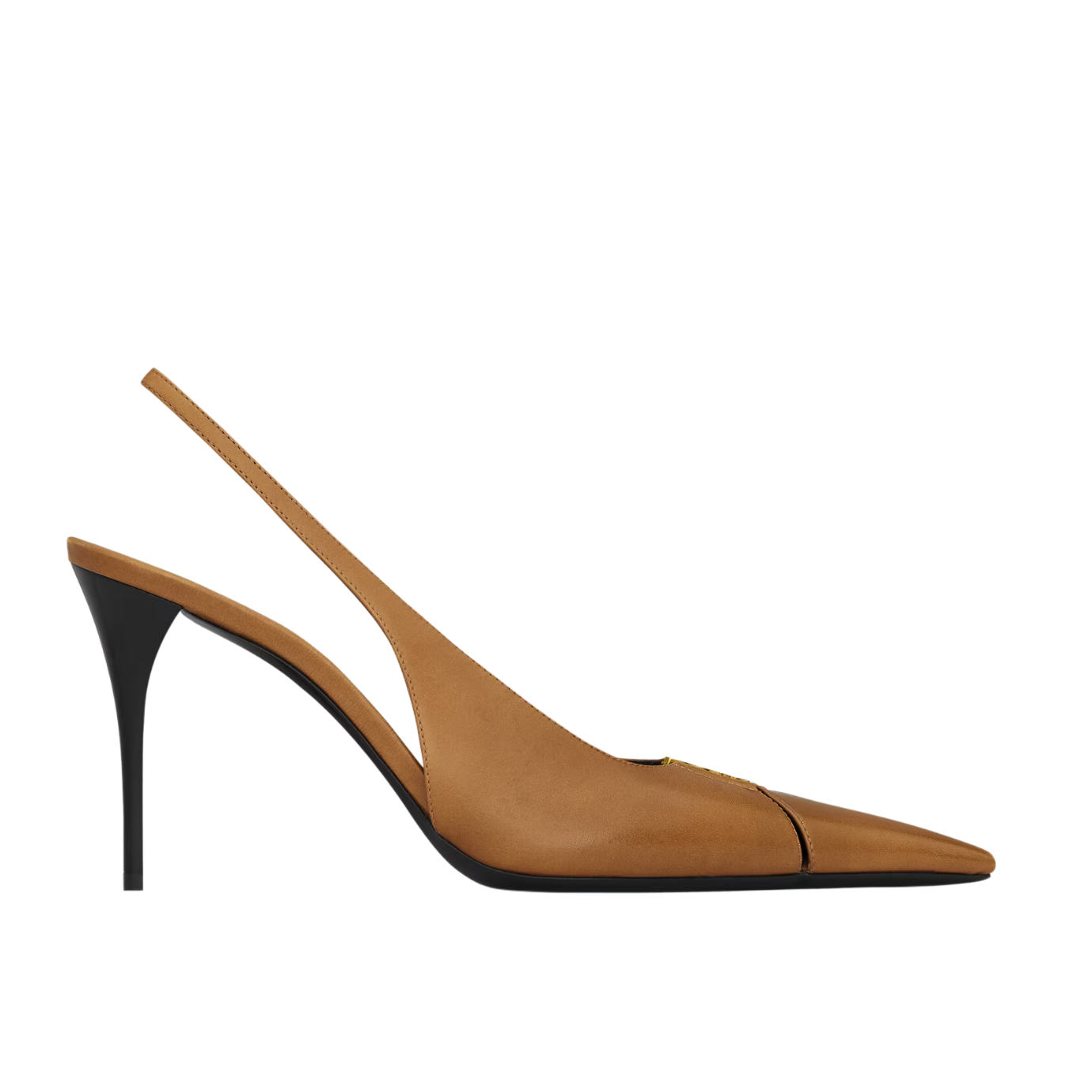 Visuel 1 : Collection Saint Laurent Bordeaux | Escarpin Babylone 90 cuir macadamia| Boutique Parenthese