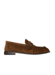 Visuel 1 : Collection Saint Laurent Bordeaux | Mocassin en suède marron| Boutique Parenthese