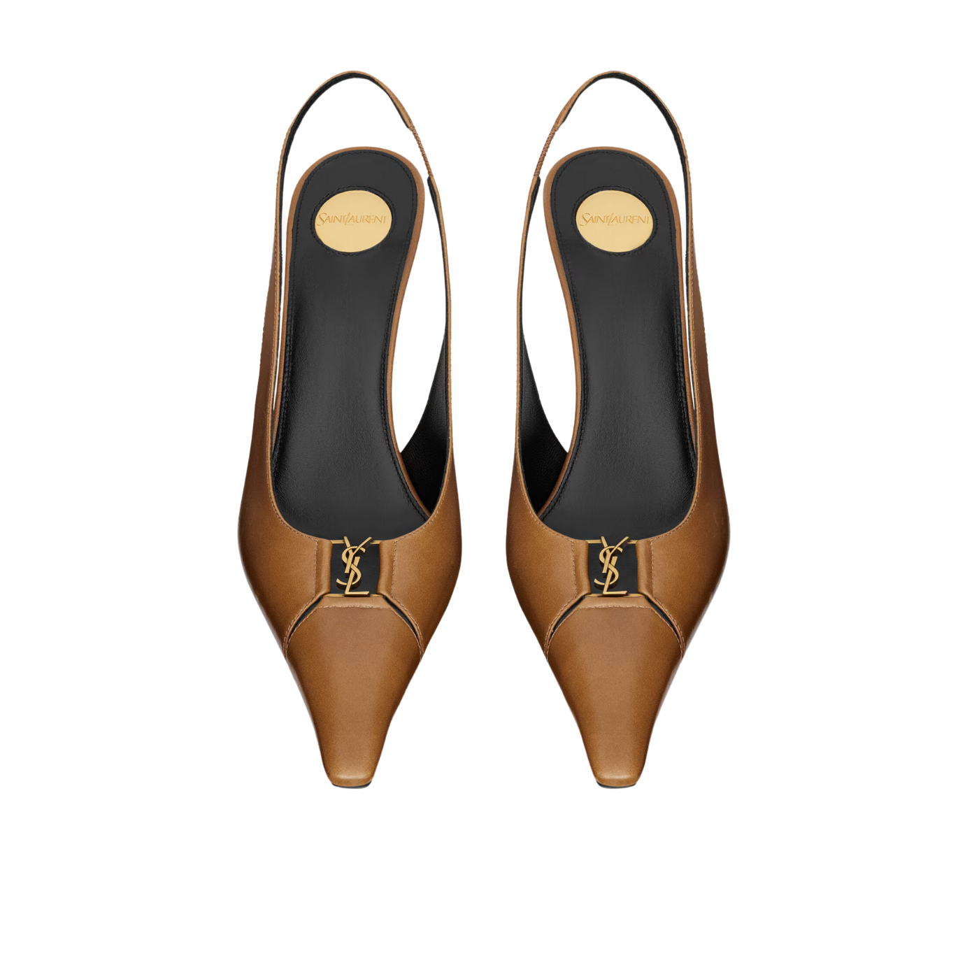 Visuel 3 : Collection Saint Laurent Bordeaux | Escarpin Babylone 90 cuir macadamia| Boutique Parenthese