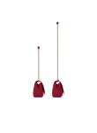 Visuel 5 : Saint Laurent Sac | Loulou small en cuir rouge et or | Boutique Parenthese Bordeaux