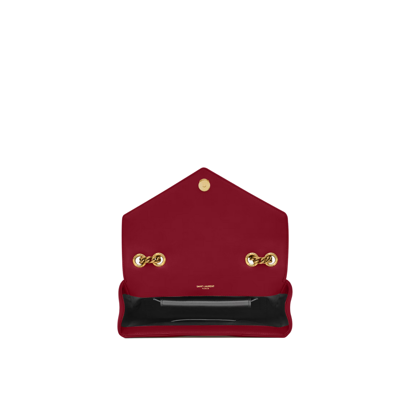 Visuel 7 : Saint Laurent Sac | Loulou small en cuir rouge et or | Boutique Parenthese Bordeaux
