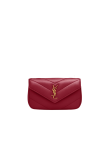 Visuel 1 : Saint Laurent Sac | Loulou mini en cuir rouge et or | Boutique Parenthese Bordeaux