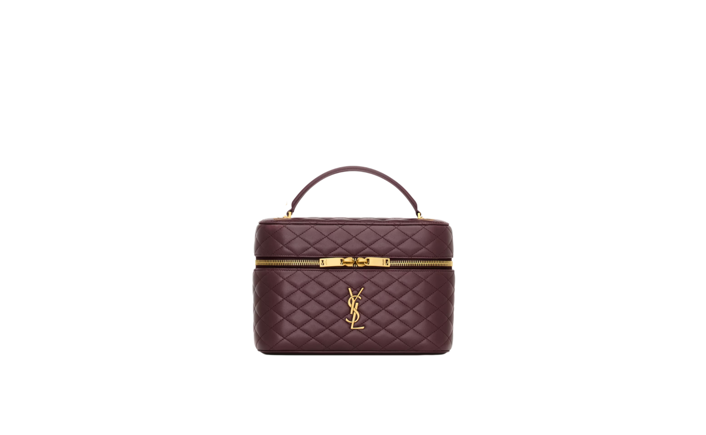 Visuel 1 : Collection Saint Laurent Bordeaux | Sac gaby vanity large hot wine| Boutique Parenthese Bordeaux