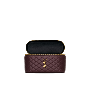 Visuel 3 : Collection Saint Laurent Bordeaux | Sac gaby vanity large hot wine| Boutique Parenthese Bordeaux