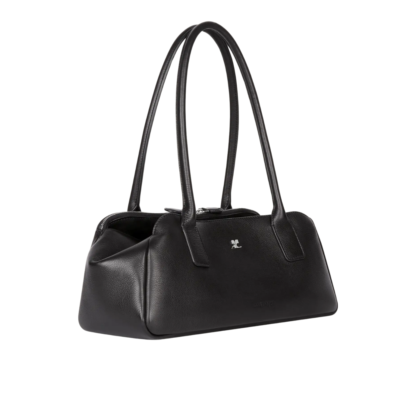 Visuel 3 : Courrèges | Sac strip en cuir noir| Boutique Parenthese Bordeaux