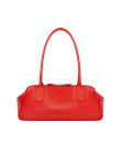 Visuel 2 : Courrèges | Sac strip en cuir rouge| Boutique Parenthese Bordeaux