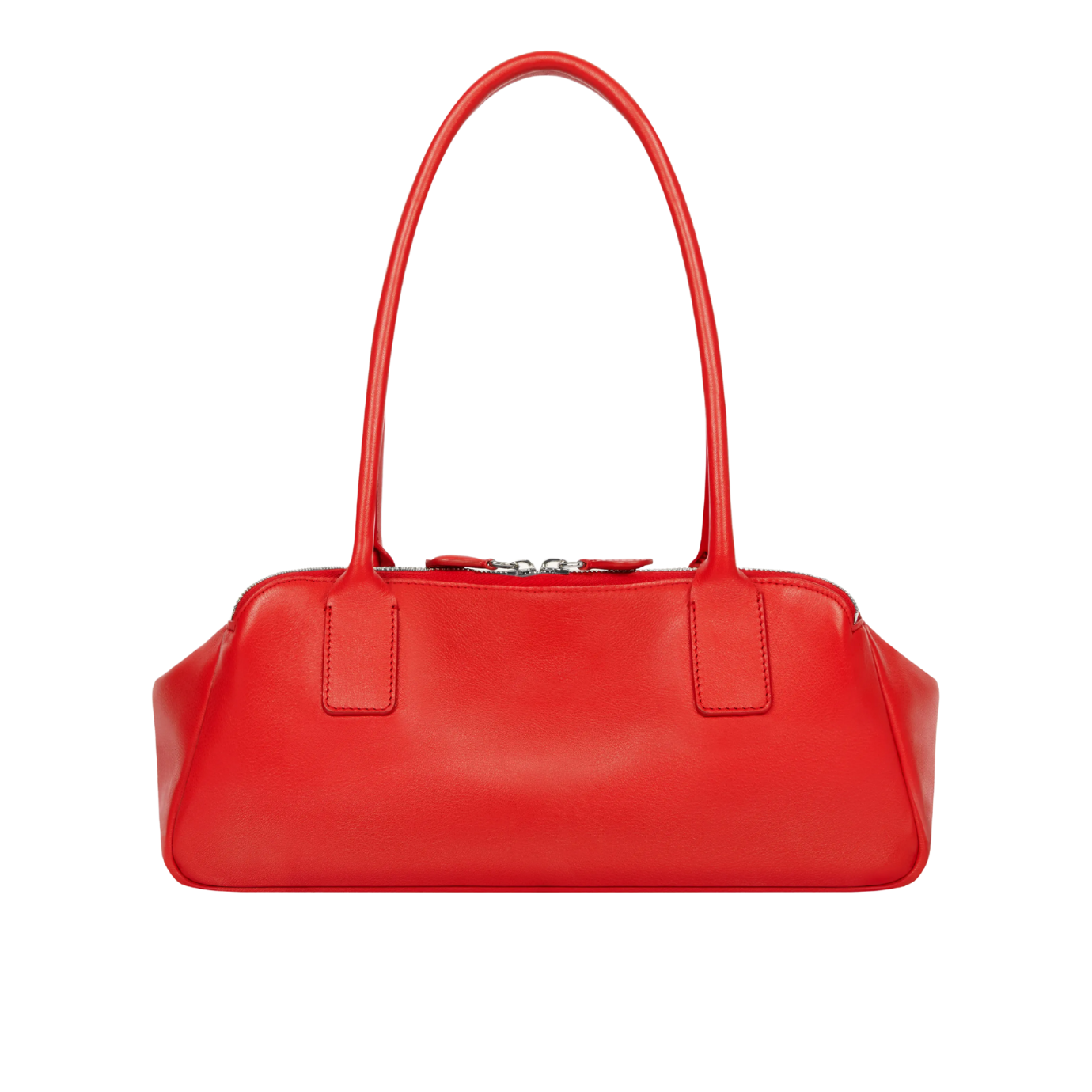 Visuel 2 : Courrèges | Sac strip en cuir rouge| Boutique Parenthese Bordeaux