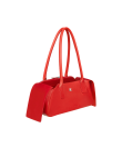 Visuel 4 : Courrèges | Sac strip en cuir rouge| Boutique Parenthese Bordeaux