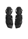 Visuel 4 : Jimmy Choo | Sandale Ayla flat en cuir noir | Boutique Parenthese Bordeaux