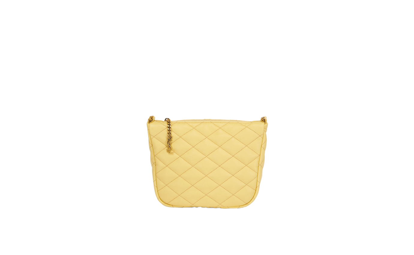 Visuel 1 : Collection Saint Laurent Bordeaux | Sac pochette gaby cuir jaune| Boutique Parenthese Bordeaux