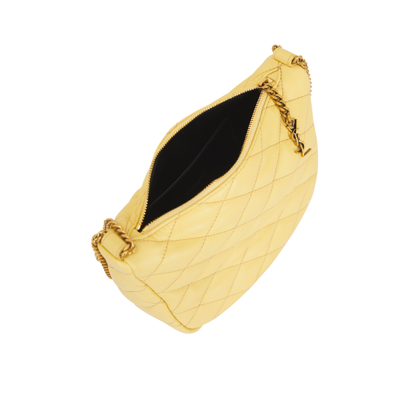 Visuel 4 : Collection Saint Laurent Bordeaux | Sac pochette gaby cuir jaune| Boutique Parenthese Bordeaux