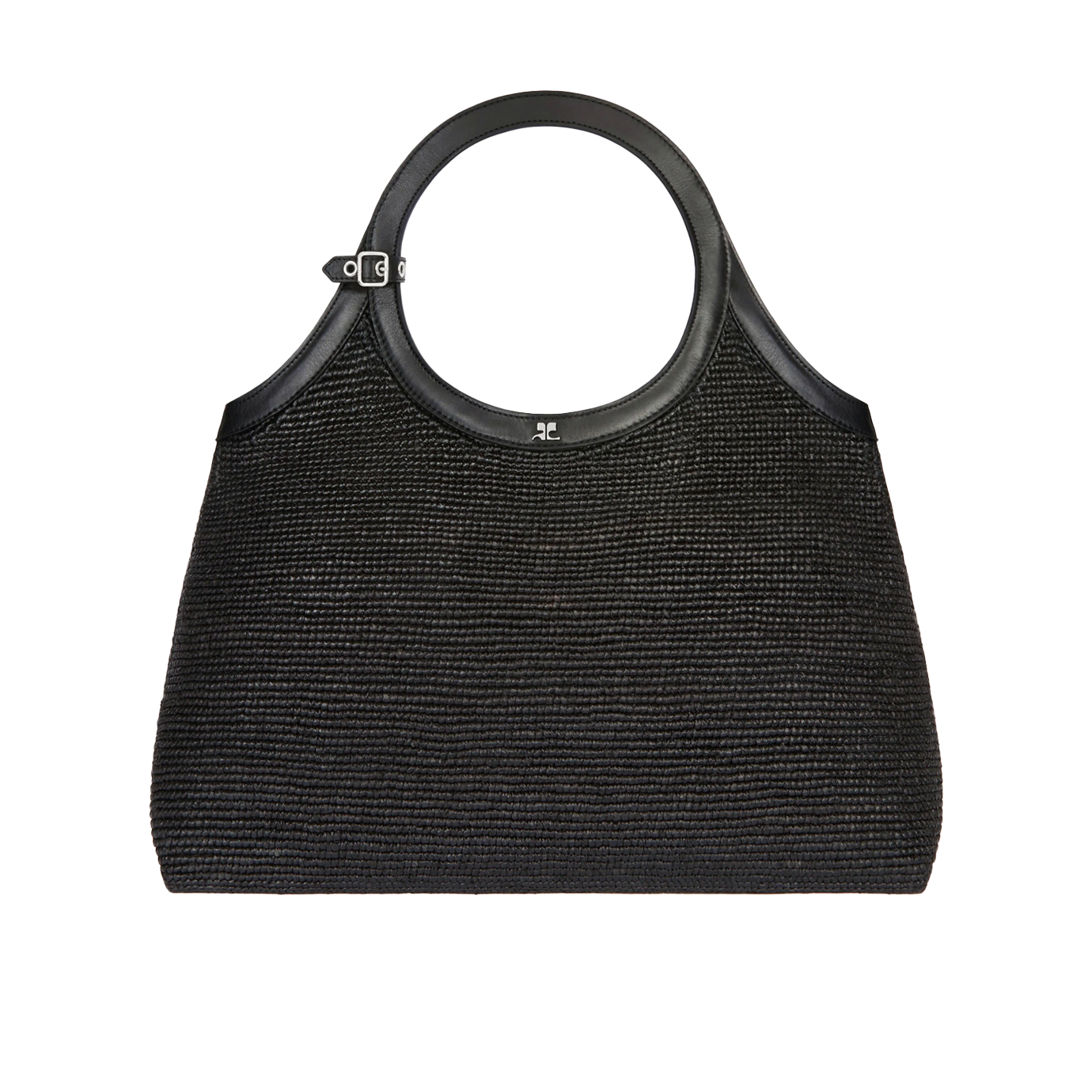 Visuel 1 : Courrèges | Sac Holy Day Large en raphia noir| Boutique Parenthese Bordeaux