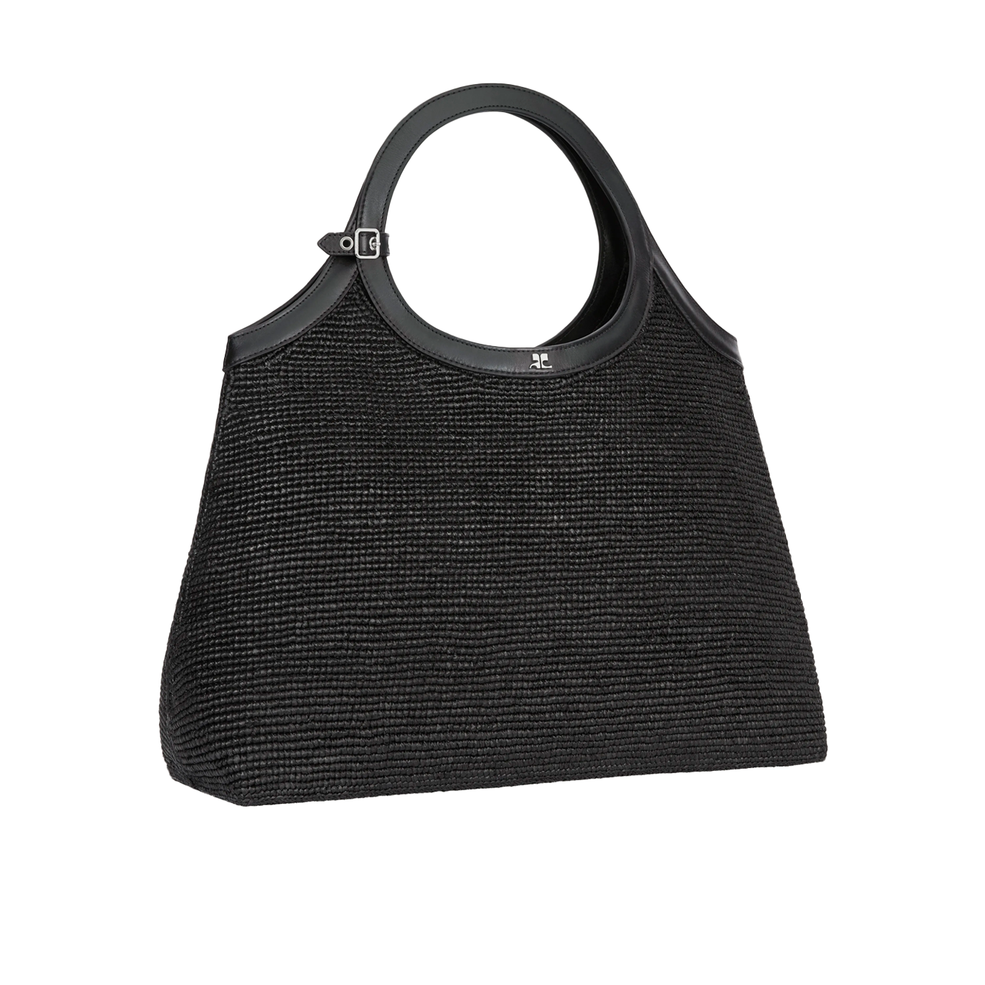 Visuel 2 : Courrèges | Sac Holy Day Large en raphia noir| Boutique Parenthese Bordeaux