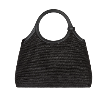 Visuel 3 : Courrèges | Sac Holy Day Large en raphia noir| Boutique Parenthese Bordeaux