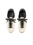 Visuel 3 : Collection Jacquemus Bordeaux | Sneakers les Tennis en toile beige et cuir noir| Parenthese Bordeaux