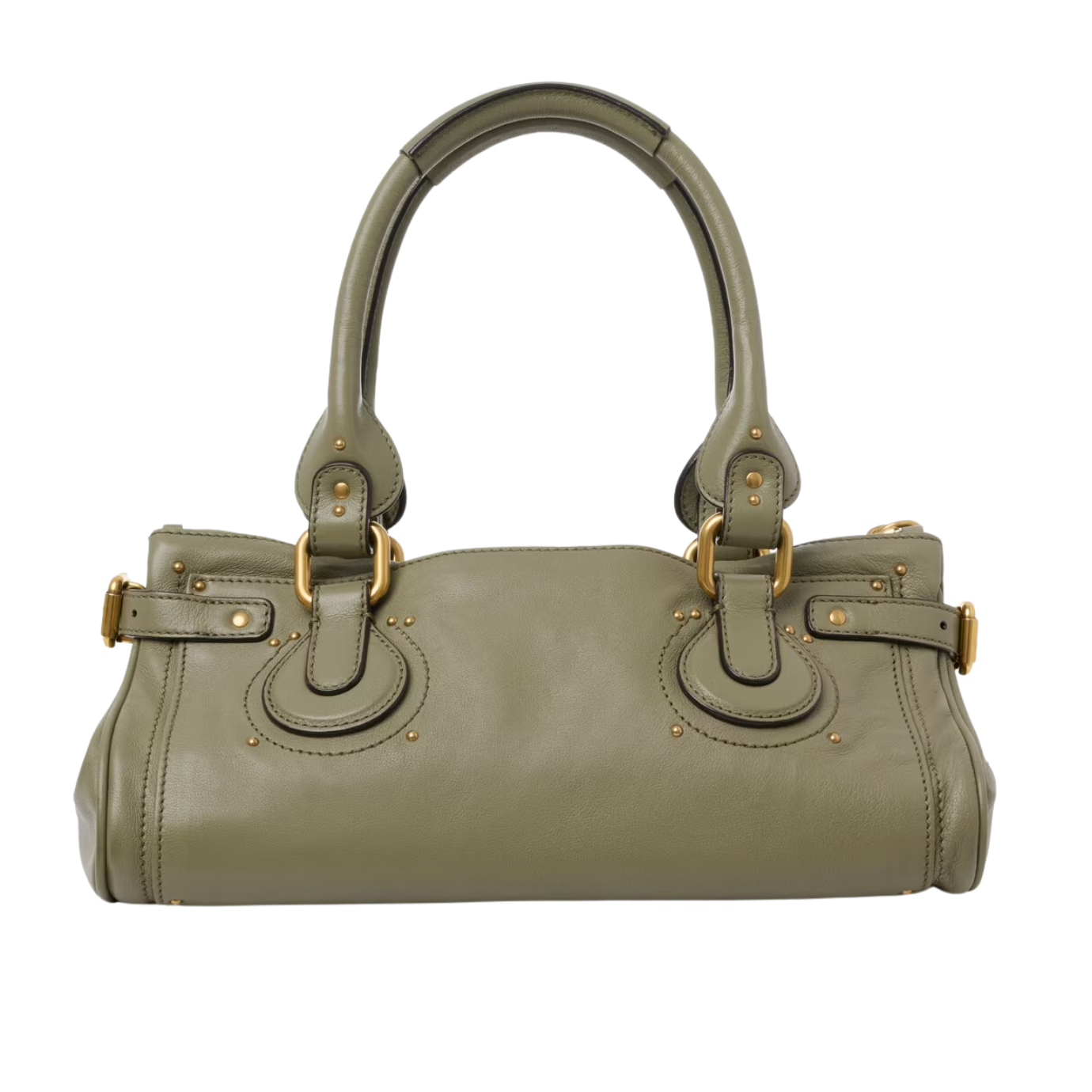 Visuel 2 : Chloé Sac Paddington en cuir vert grainé | Boutique de sacs de Luxe Parenthese
