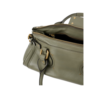 Visuel 4 : Chloé Sac Paddington en cuir vert grainé | Boutique de sacs de Luxe Parenthese