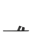 Visuel 1 : Collection Saint Laurent Bordeaux | Mule mabrouka en cuir noir| Boutique Parenthese