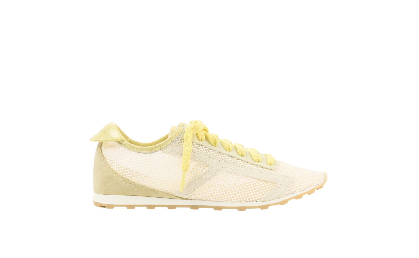 Visuel 1 : Collection Jacquemus Bordeaux | Sneakers les Tennis dusty yellow| Parenthese Bordeaux