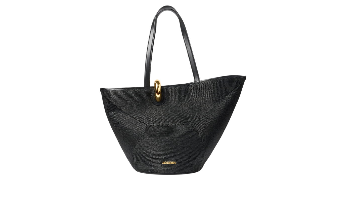 Visuel 1 : Collection Jacquemus| Sac Le Bambola raphia noir | Boutique de sacs de Luxe Parenthese Bordeaux