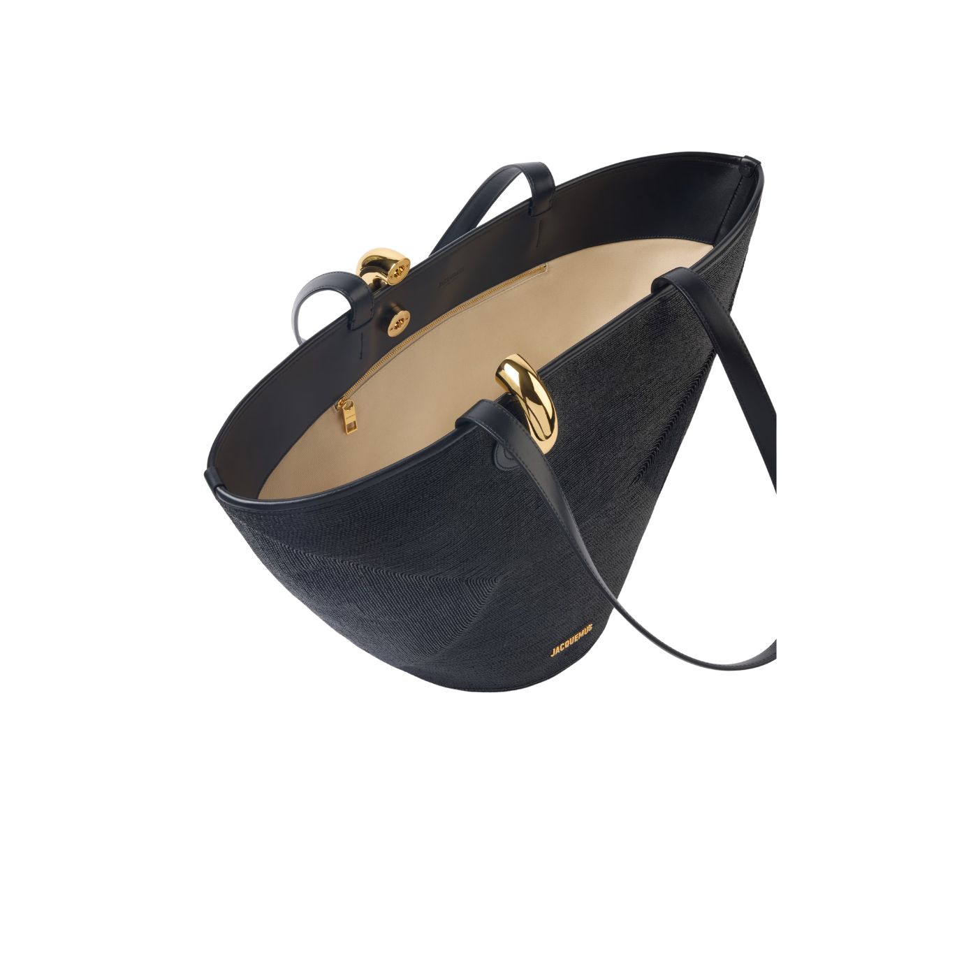 Visuel 4 : Collection Jacquemus| Sac Le Bambola raphia noir | Boutique de sacs de Luxe Parenthese Bordeaux