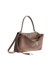 Visuel 2 : Collection Balenciaga Bordeaux | Sac Rodeo small en suède sésame|  Sac de Luxe Parenthese Bordeaux