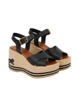 Visuel 2 : Collection Chloé Bordeaux | Compensé Chloe Sand noir | Boutique de chaussures de Luxe Parenthese Bordeaux