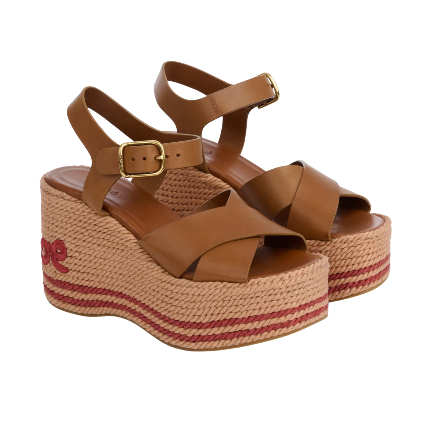 Visuel 2 : Collection Chloé Bordeaux | Compensé Chloe Sand marron | Boutique de chaussures de Luxe Parenthese Bordeaux