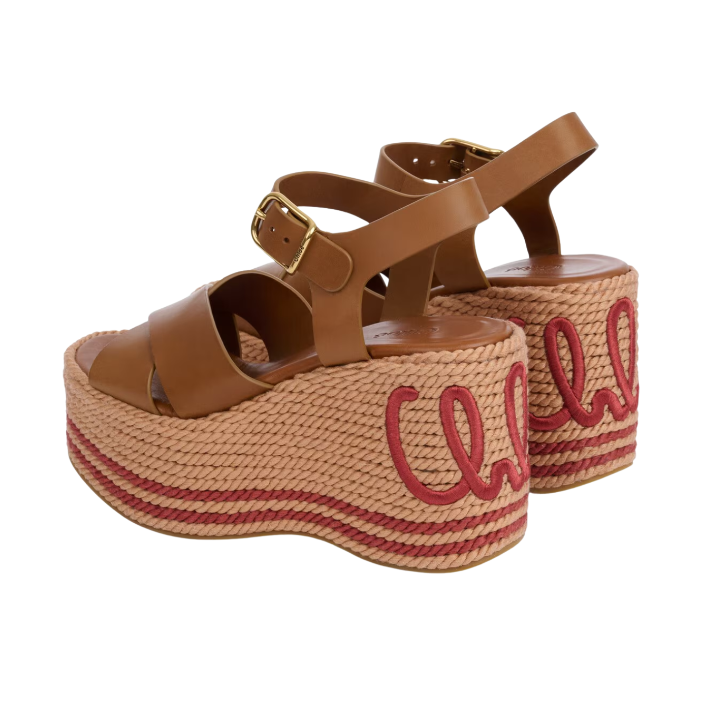 Visuel 3 : Collection Chloé Bordeaux | Compensé Chloe Sand marron | Boutique de chaussures de Luxe Parenthese Bordeaux