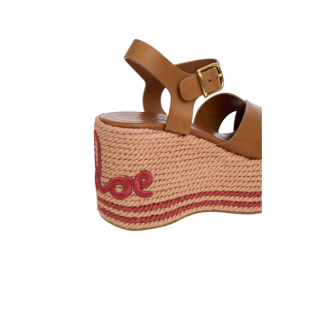 Visuel 4 : Collection Chloé Bordeaux | Compensé Chloe Sand marron | Boutique de chaussures de Luxe Parenthese Bordeaux