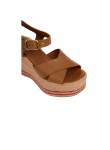 Visuel 5 : Collection Chloé Bordeaux | Compensé Chloe Sand marron | Boutique de chaussures de Luxe Parenthese Bordeaux