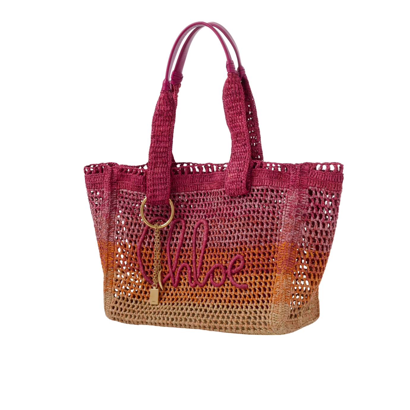 Visuel 2 : Collection Bordeaux Chloé | Sac cabas East west Summer Banana multi-orange | Boutique Parenthese Bordeaux