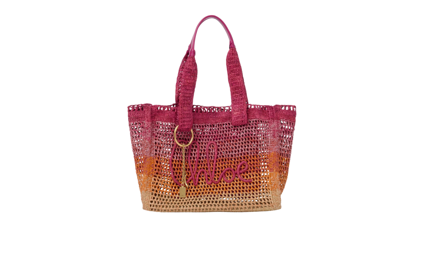 Visuel 1 : Collection Bordeaux Chloé | Sac cabas East west Summer Banana multi-orange | Boutique Parenthese Bordeaux